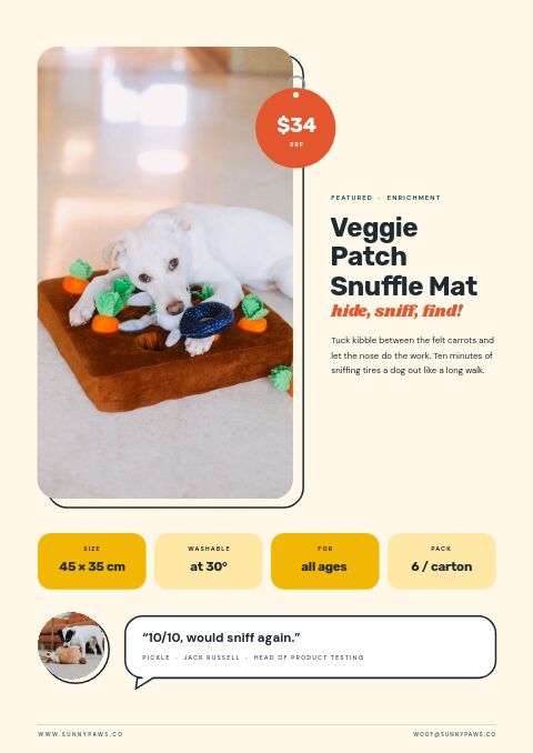 Pet Supplies — Featured Product page
