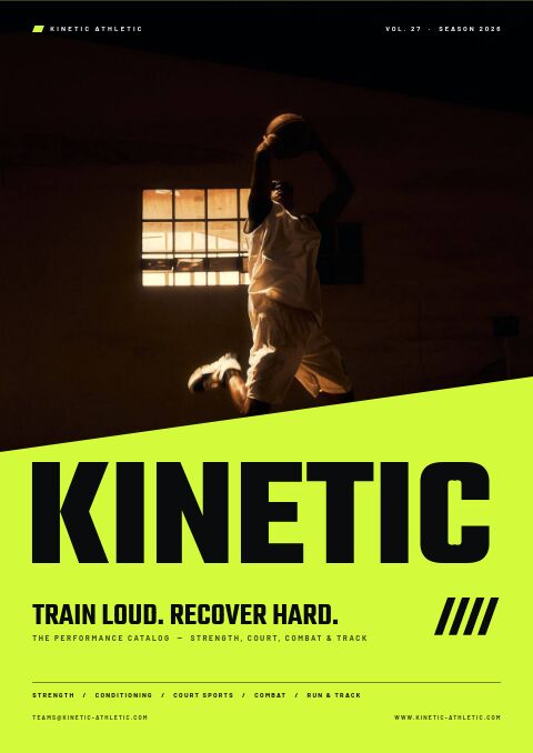 Sports & Fitness catalog template cover