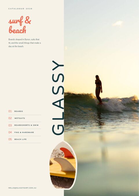 Surf & Beach — Cover · split page