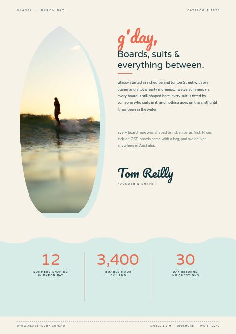 Surf & Beach — Welcome / About page
