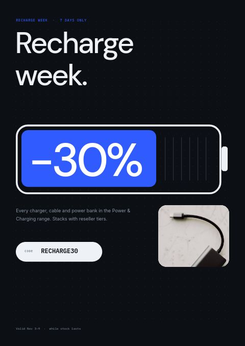 Electronics & Tech — Promo / Sale page