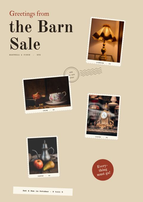 Vintage & Antiques — Cover · sticker page