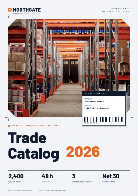 Wholesale / B2B catalog template cover