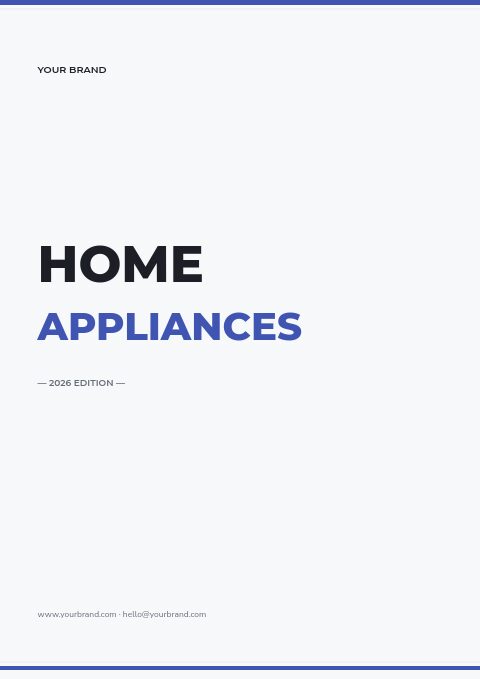 Appliances catalog template cover