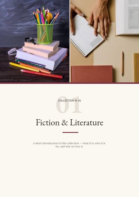Books & Stationery — Divider page