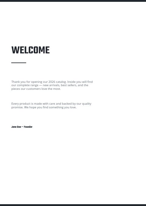 Building Materials — Welcome page