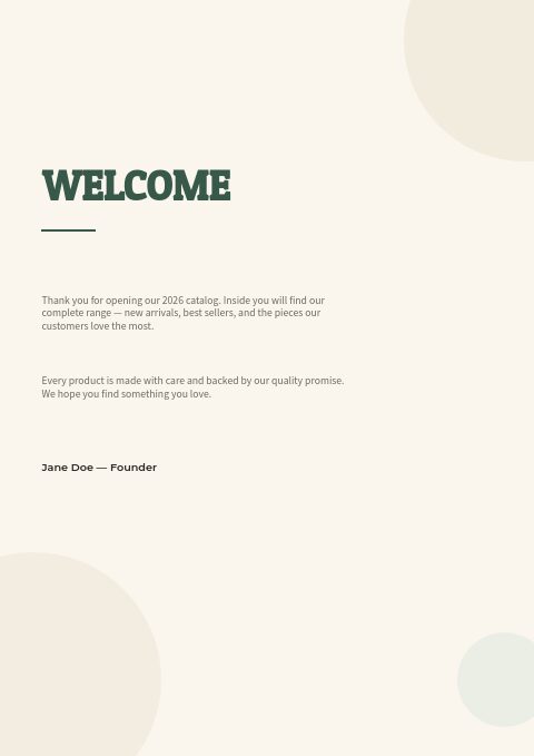 Camping & Hiking — Welcome page