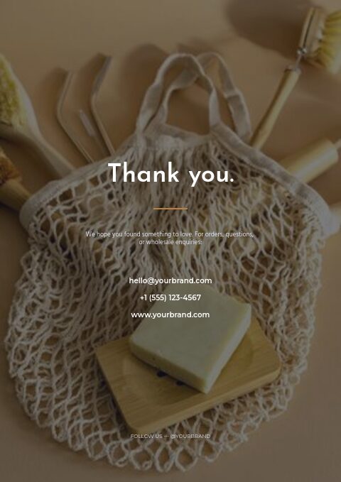 Eco-Friendly Products — Back page page