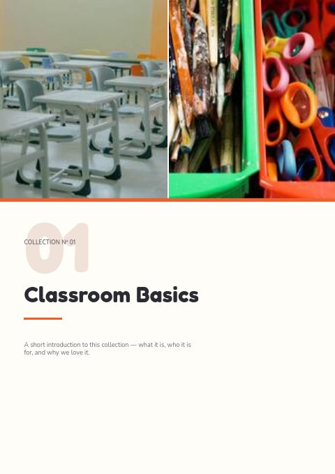 Educational Supplies — Divider page