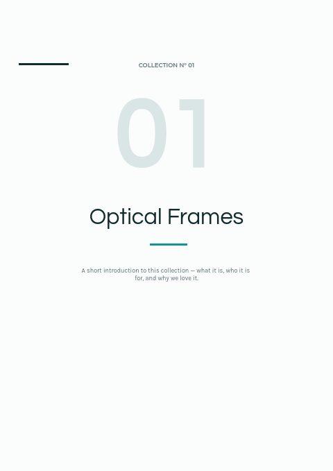 Eyewear — Divider page