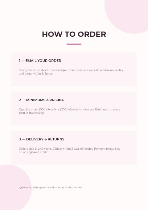 Flowers & Gifts — How to order page