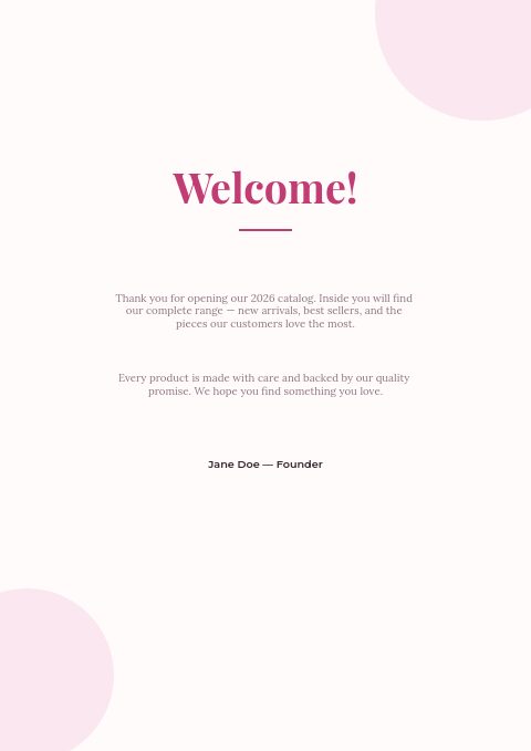 Flowers & Gifts — Welcome page
