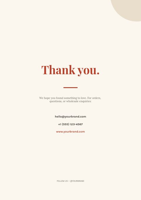 Food & Beverage — Back page page