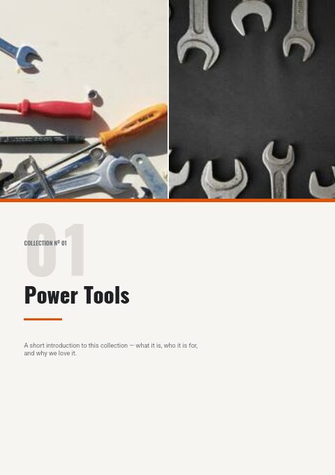 Hardware & Tools — Divider page