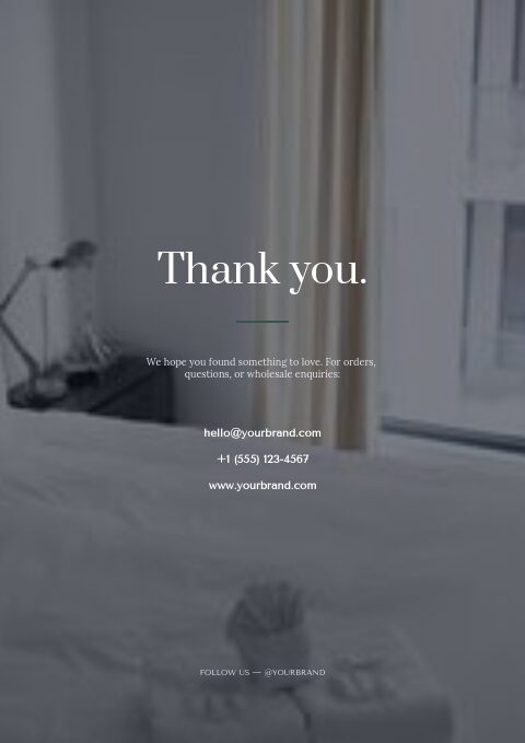 Hotel Supplies — Back page page
