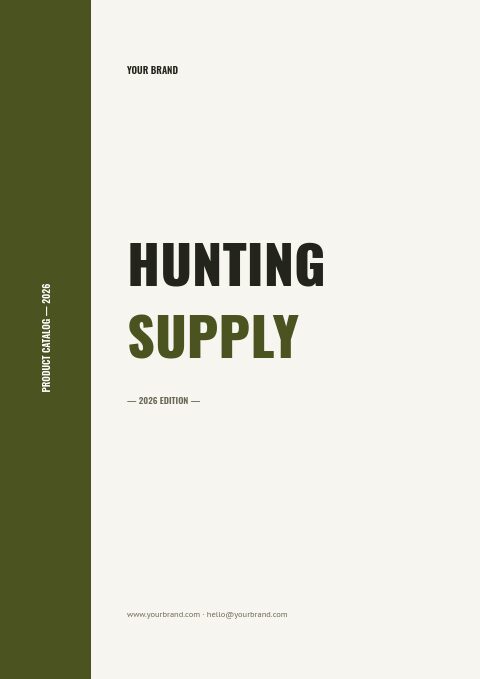 Hunting catalog template cover