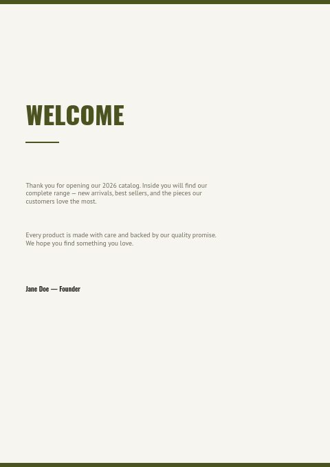 Hunting — Welcome page