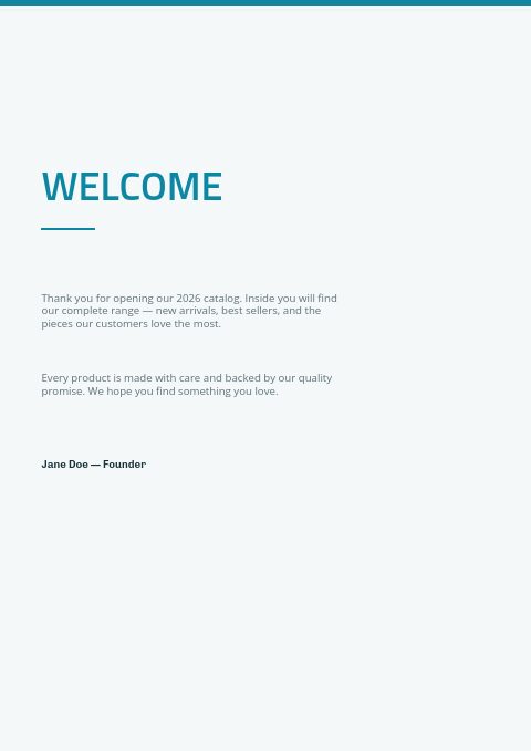 HVAC Supplies — Welcome page