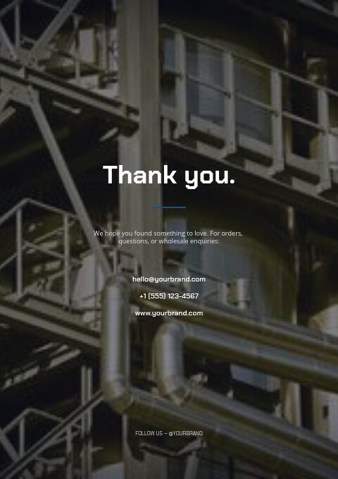 Industrial Supplies — Back page page