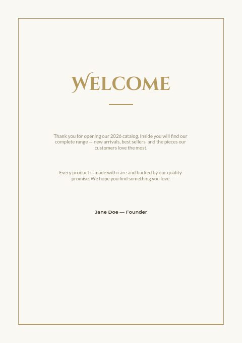 Jewelry — Welcome page