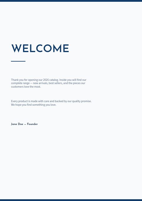 Marine & Boating — Welcome page