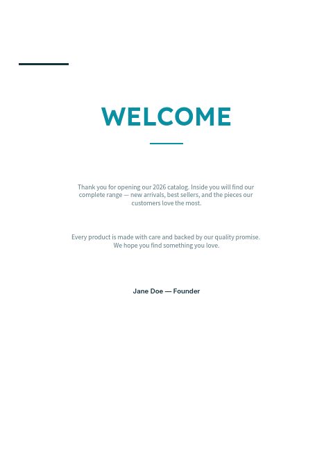 Medical Supplies — Welcome page