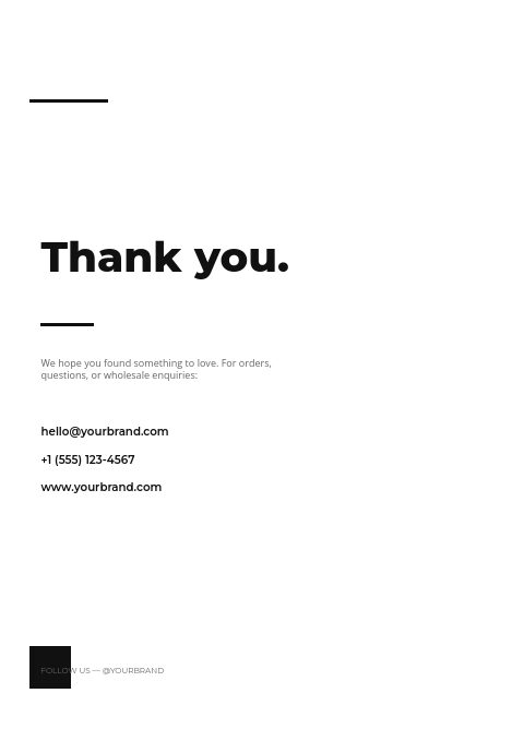 Minimal Mono — Back page page
