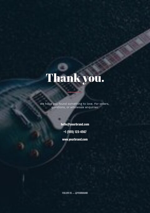Music & Instruments — Back page page