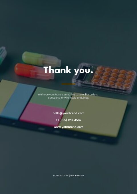 Office Supplies — Back page page