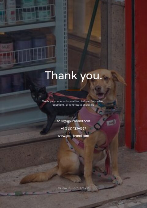 Pet Supplies — Back page page