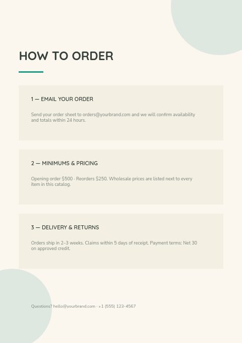 Pet Supplies — How to order page