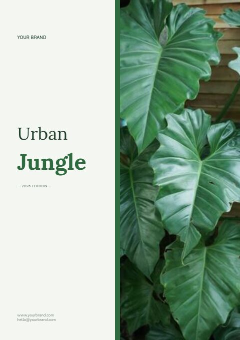 Urban Jungle catalog template cover