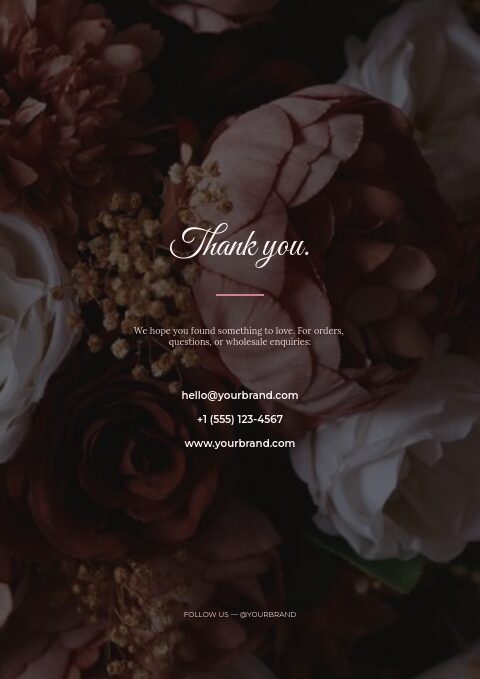 Bloom & Stem — Back page page
