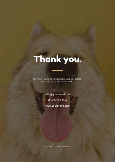 Wag & Whisker — Back page page