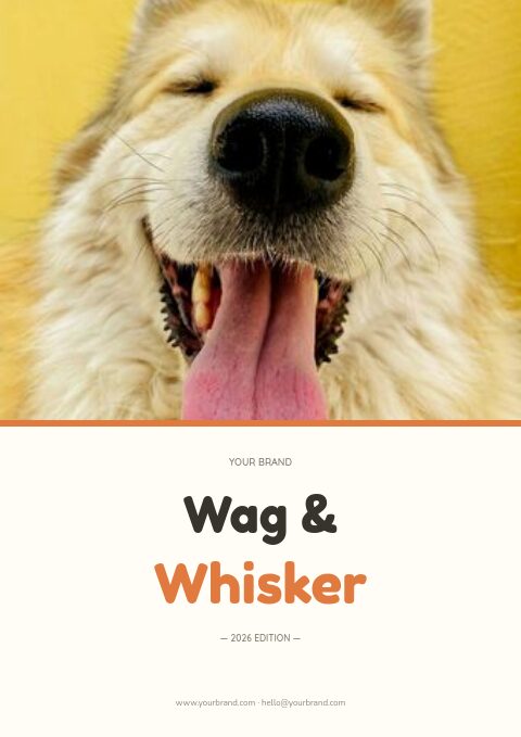 Wag & Whisker catalog template cover