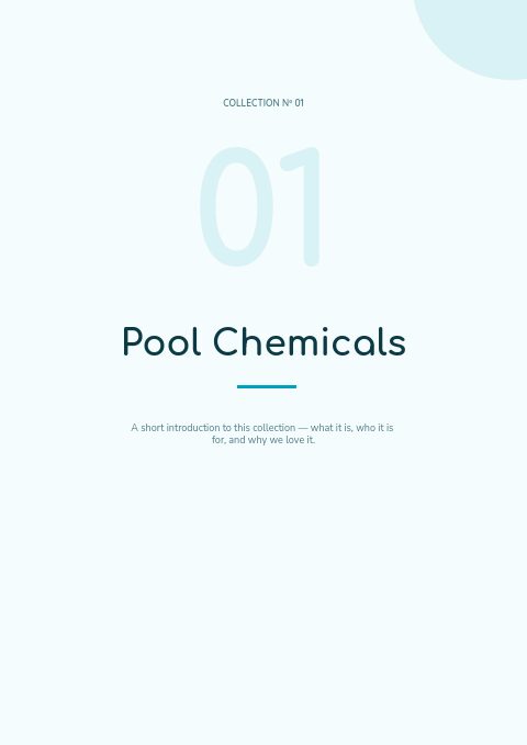 Pool & Spa — Divider page