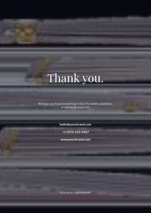 Restaurant Supplies — Back page page