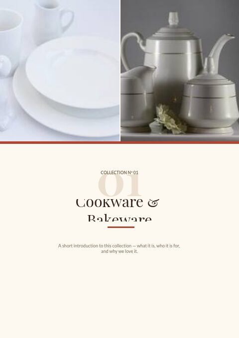 Restaurant Supplies — Divider page
