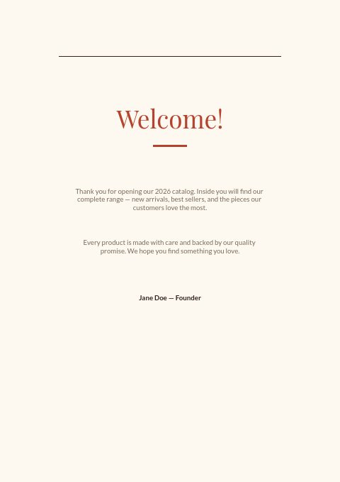 Restaurant Supplies — Welcome page