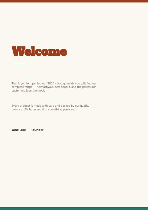 RV & Camping Equipment — Welcome page