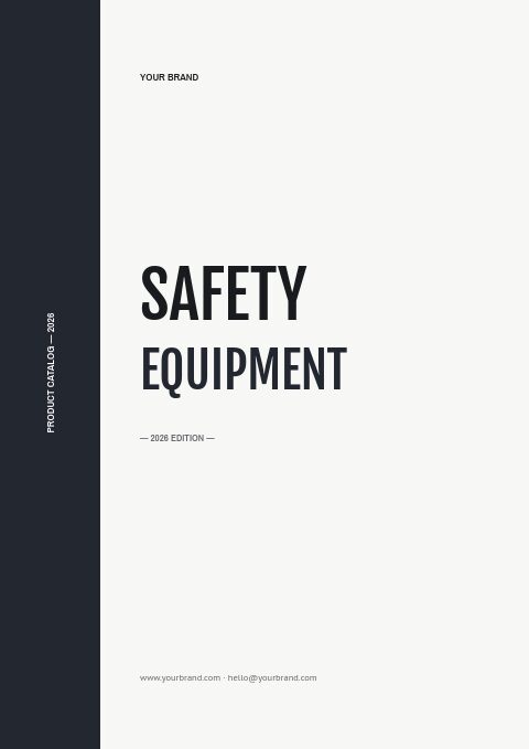 Safety Equipment catalog template cover