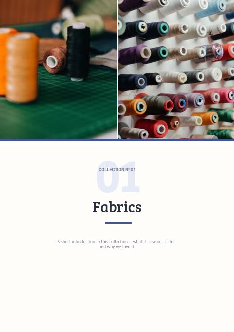 Sewing & Quilting — Divider page