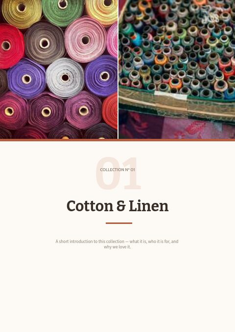 Textiles & Fabrics — Divider page