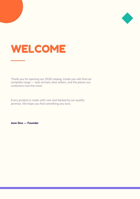 Toys & Games — Welcome page
