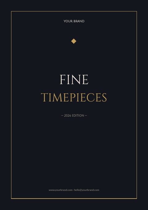 Watches catalog template cover