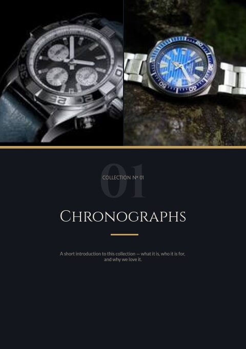 Watches — Divider page