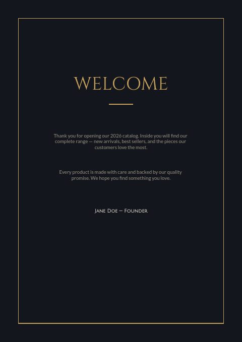 Watches — Welcome page