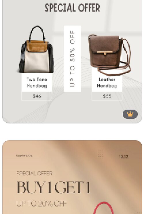 Special offer catalog page