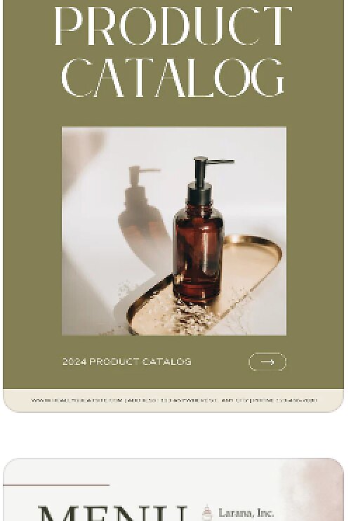 Product catalog page