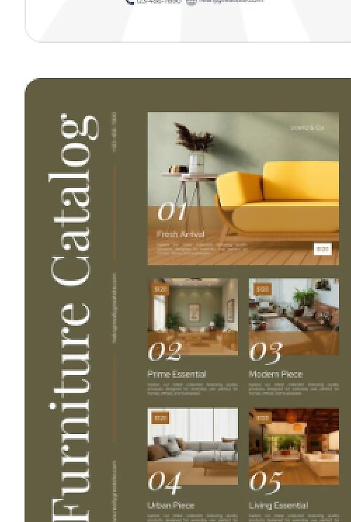 Furniture catalog page